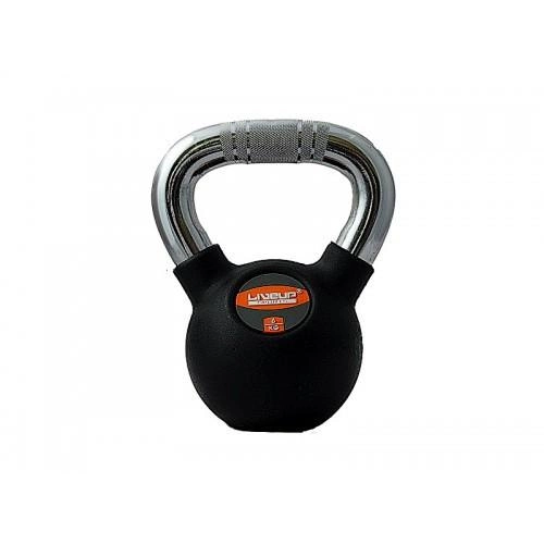 Гиря RUBBER KETTLE DUMBBELL 6 кг Чорний (LS2044-6) Гиря RUBBER KETTLE DUMBBELL 6 кг Чорний (LS2044-6)