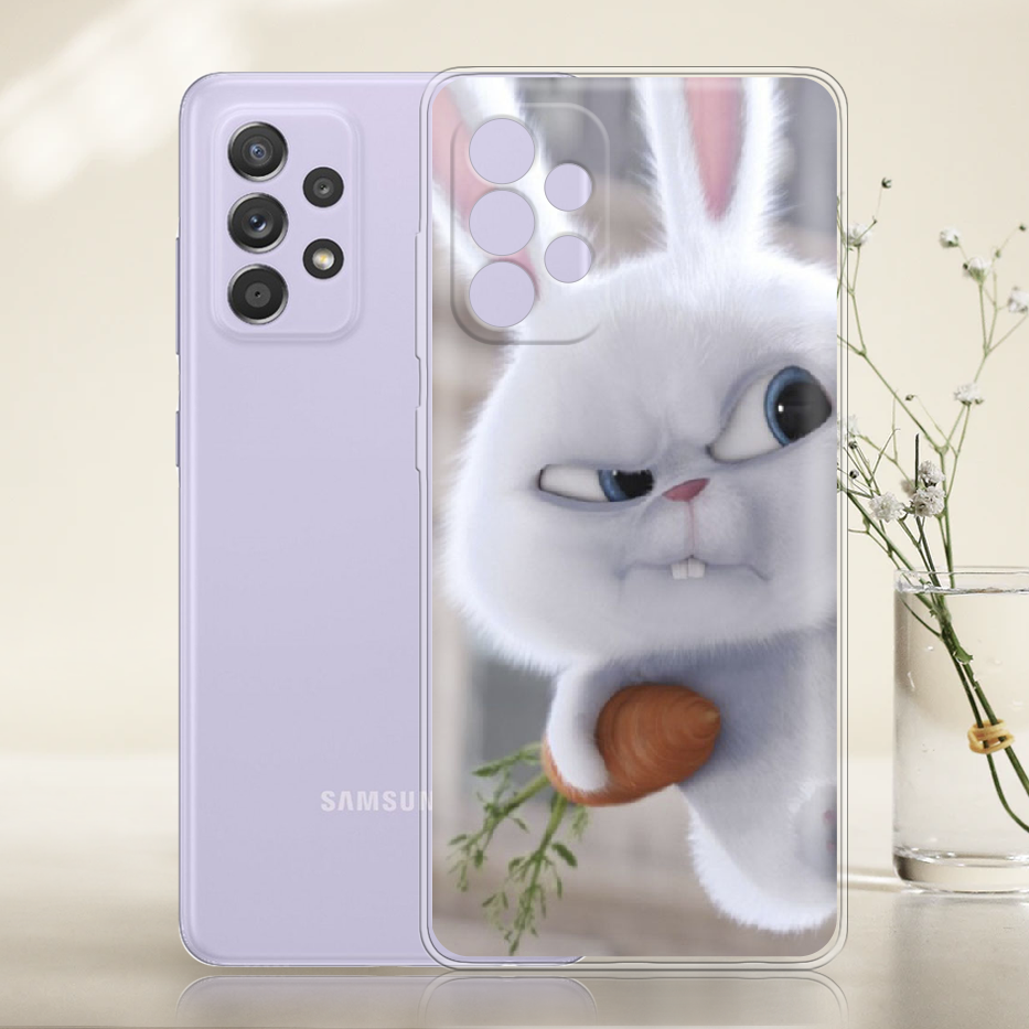 Чохол BoxFace Samsung A525 Galaxy A52 Rabbit Snowball Прозорий силікон (42075-up1116-42075) - фото 2