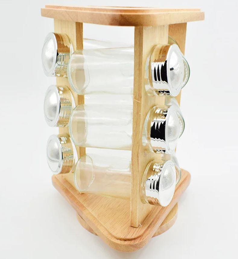 Набор для специй на подставке Stenson Triangle MS-0373 10 пр. (1253594364)