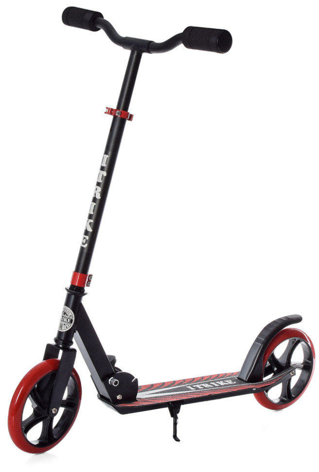 Самокат iTrike двухколесный/складной/полиуретановые колеса Черный/Красный (DS-171-S-309)