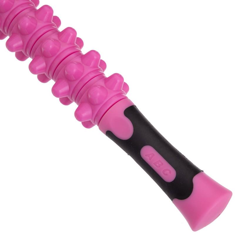 Массажер-палка роликовый 9 массажеров Zelart Massager Bar SP-Sport FI-2537 Розовый (DR005102) - фото 2