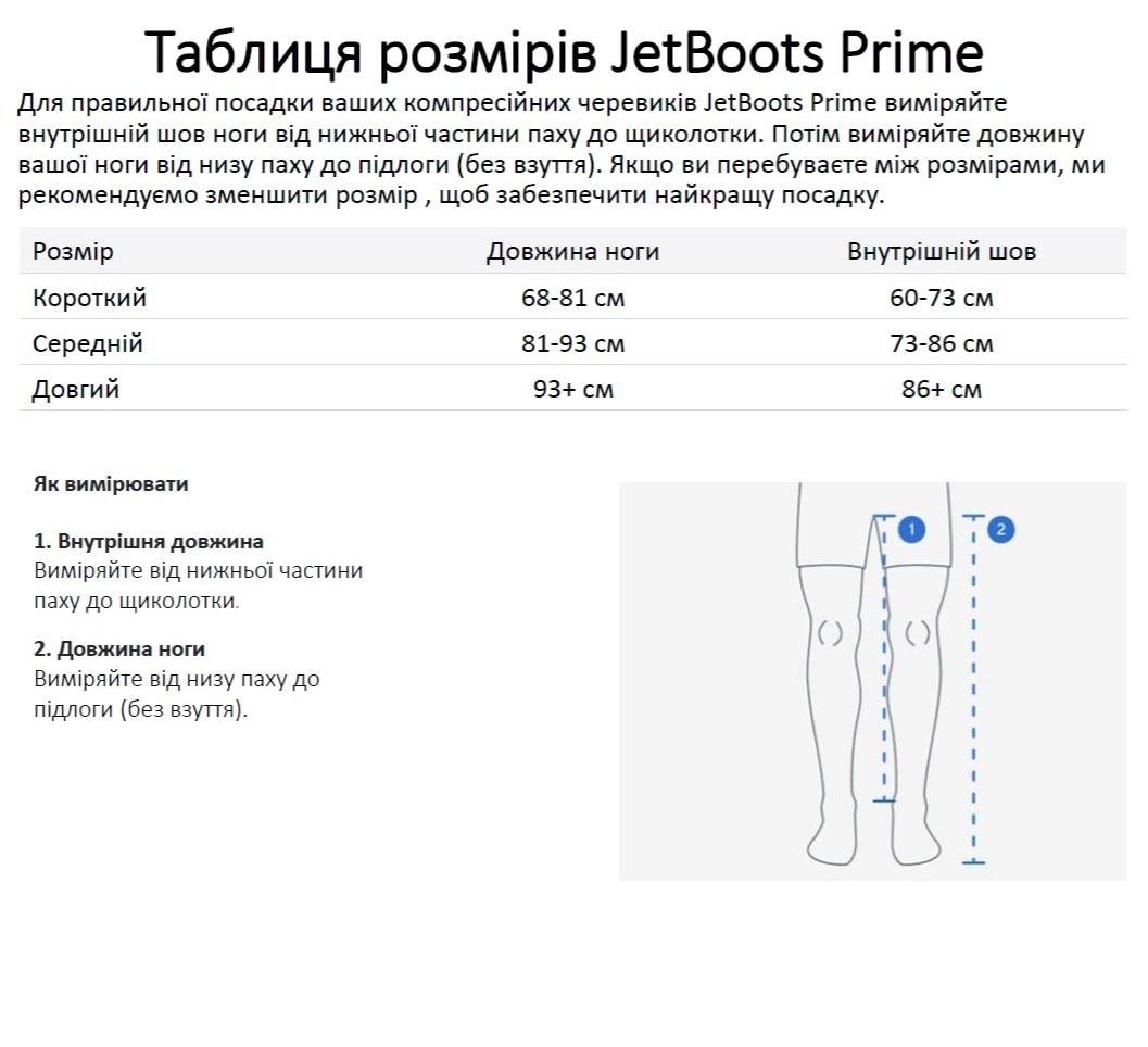 Апарат компресійний для пресотерапії та лімфодренажу RecoveryAir JetBoots Prime L (JB0004131-3A1L) - фото 6