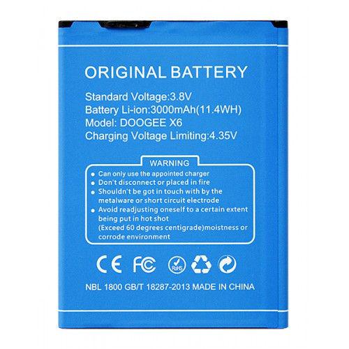 Акумулятор для Doogee X6/X6 PRO 3000 mAh