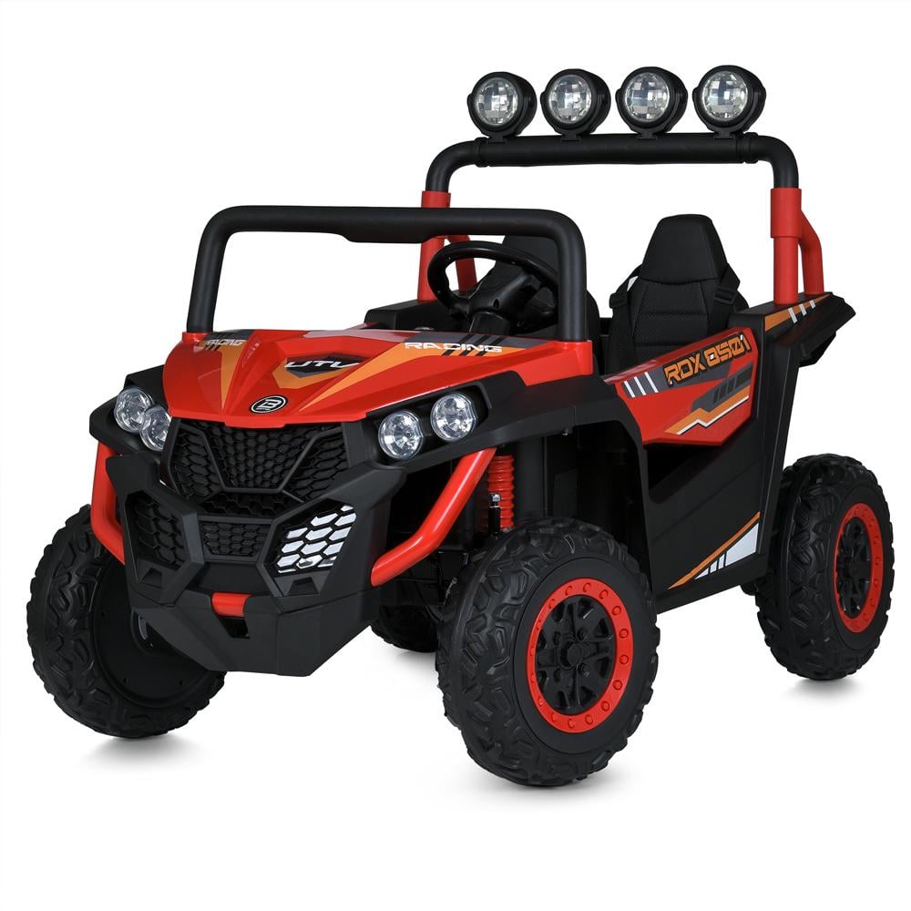 Детский электромобиль Bambi Racer M 6058EBLR-3 24V на 4 мотора по 90W/колеса EVA/кожаное сиденье Оранжевый (33133527)