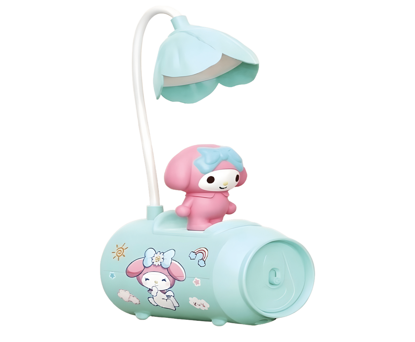 Настольная лампа Май Мелоди баночка Голубой (347D) - фото 1 Настольная лампа Май Мелоди баночка Голубой (347D) - фото 1