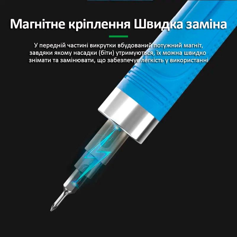 Отвертка аккумуляторная Relife SD-22E 350 mAh прецизионная реверс/Type-C/набор бит 10 шт. Black (2000996203384) - фото 5