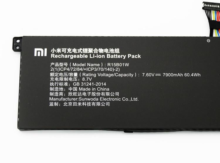 Батарея Xiaomi R15B01W Mi Notebook Pro 15,6"/7,6V 60,4Wh 7900mAh - фото 3