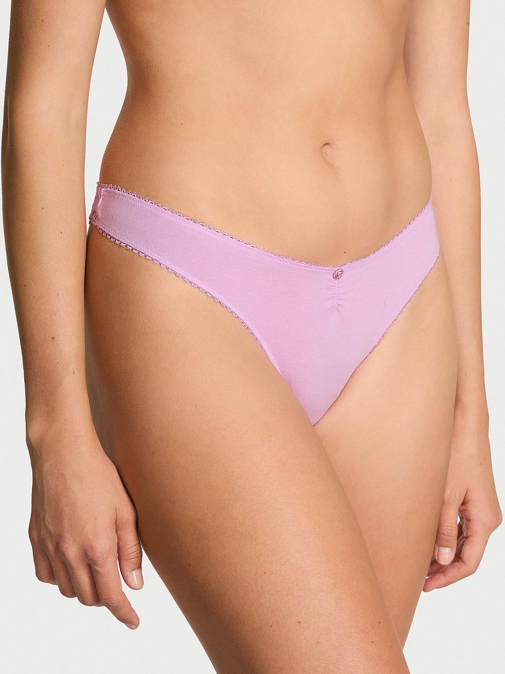 Трусики стринги Victoria's Secret Stretch Cotton Heart Lace (27245134)