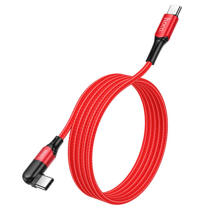 Кабель Hoco Type-C to Type-C Orbit charging data cable U100 100 W 5 A 1,5 м (535572)