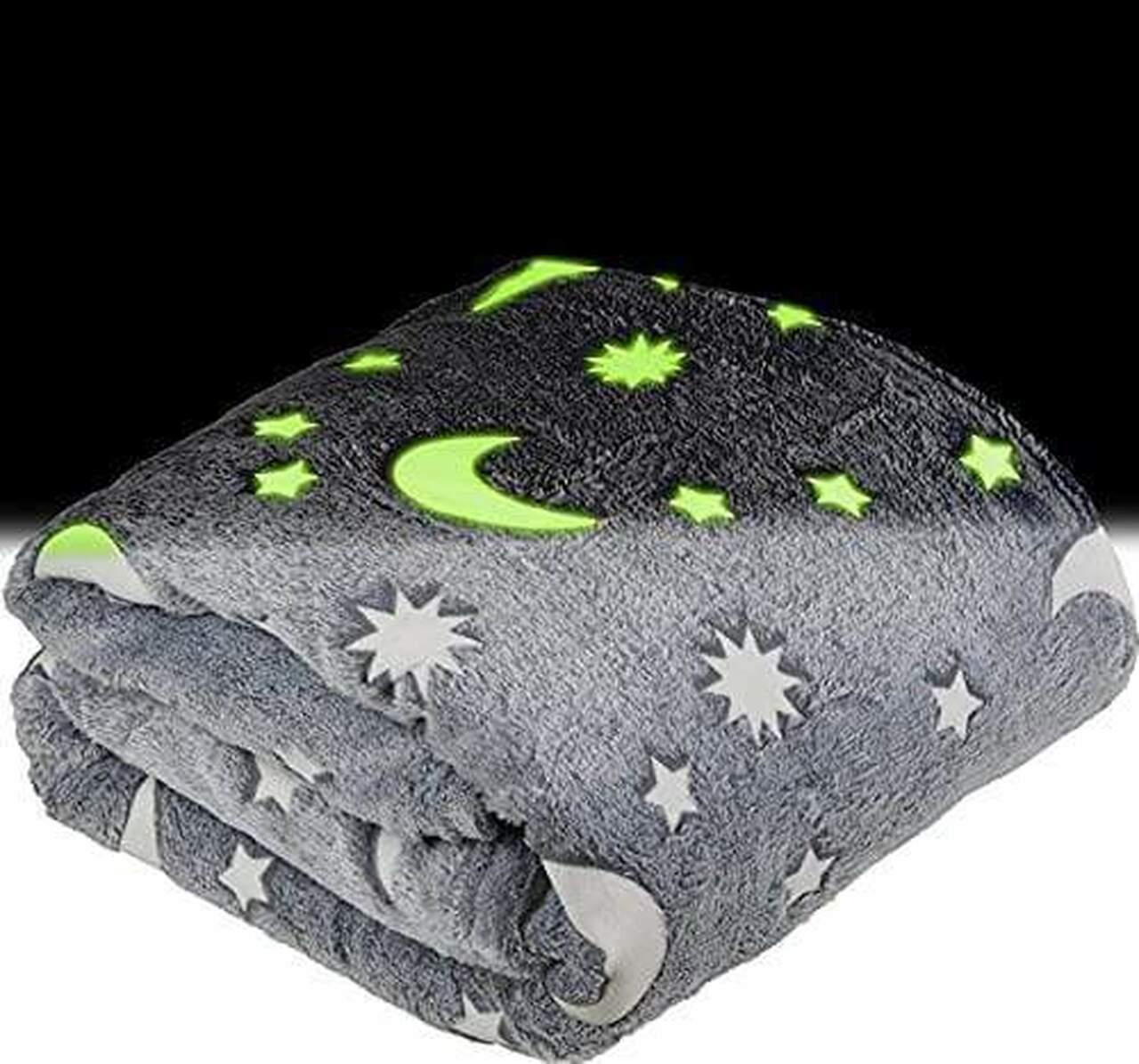 Плед що світиться в темряві BLANKET з зірками 120х150 см Gray (390ff6aa) - фото 10