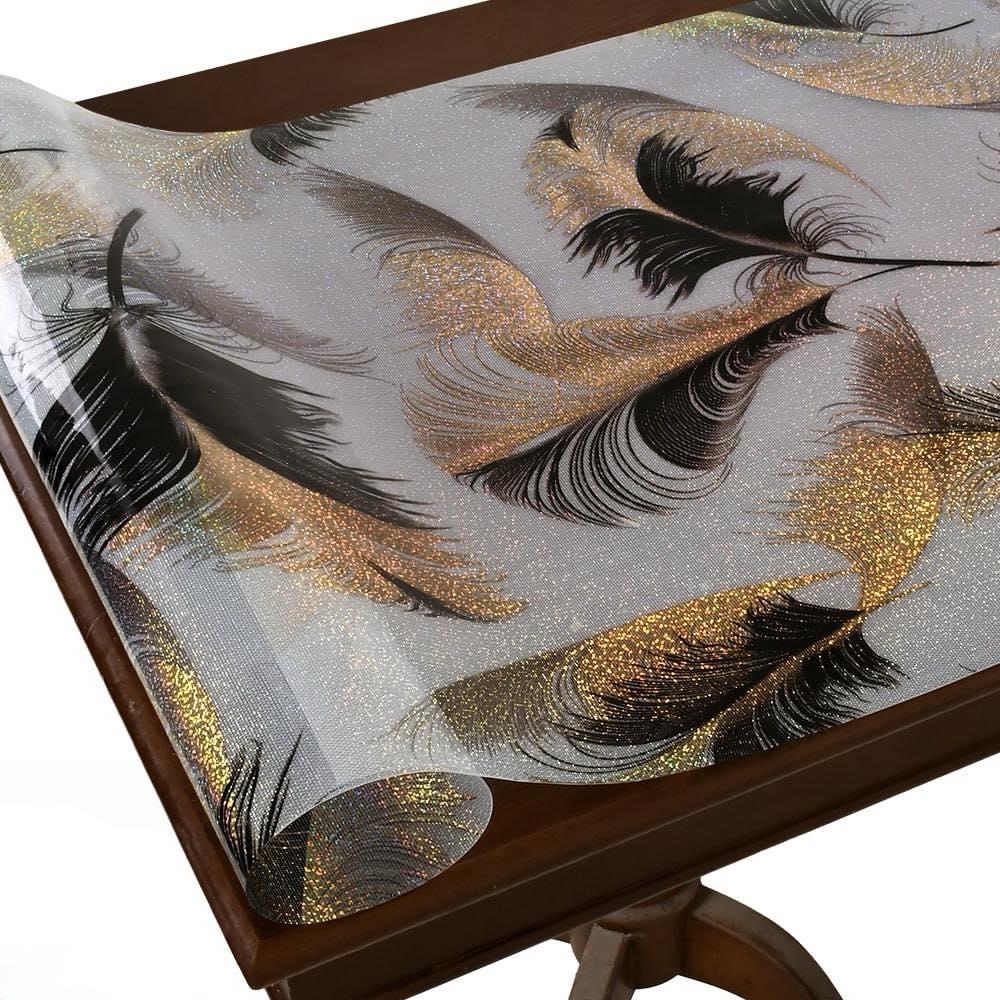 Мягкое стекло лазер Oncu Grup 600 мкм 80х220 см Черно-золотой (5941)