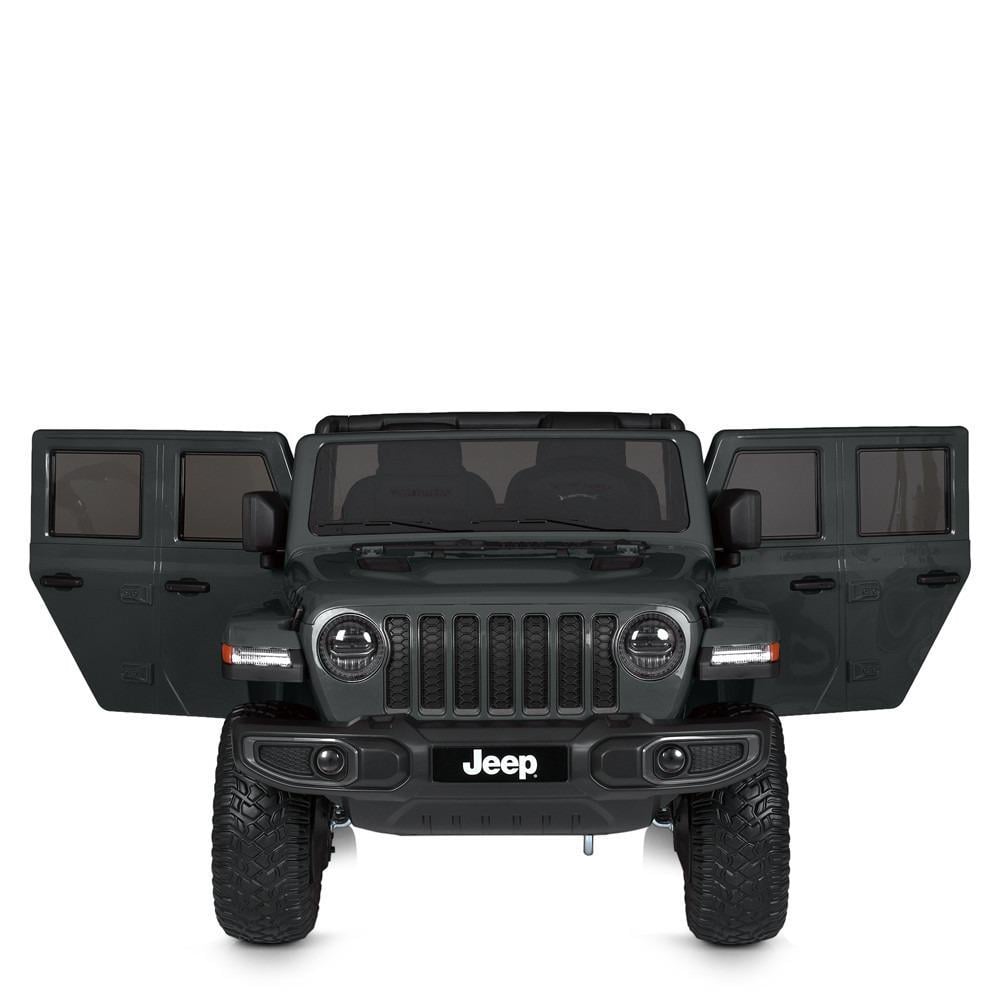 Електромобіль Bambi Jeep Rubicon з пультом керування та світлом Чорний (M 5740EBLR-11) - фото 3