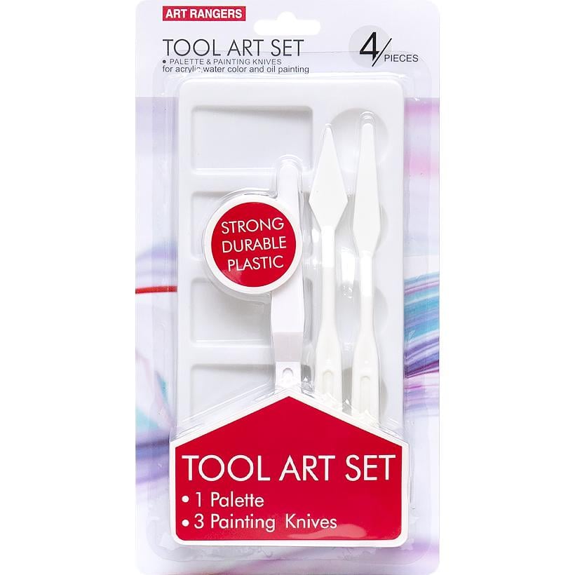 Набір для письма маслом ART RANGERs Мастихіни та палітра (01В) Набір для письма маслом ART RANGERs Мастихіни та палітра (01В)
