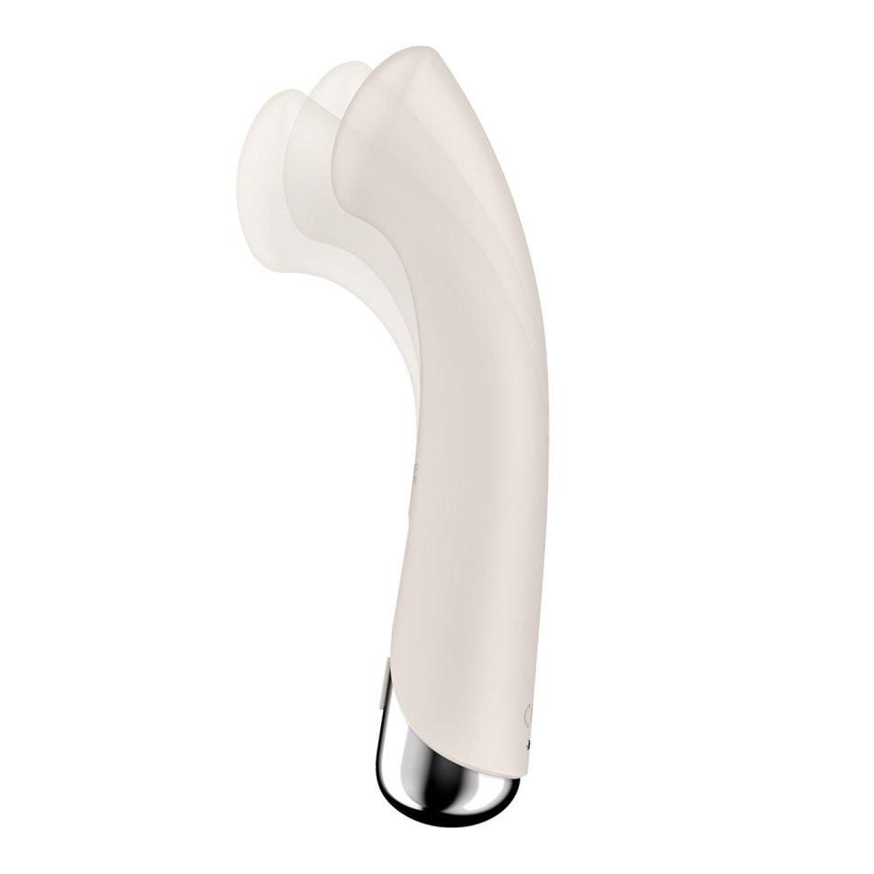 Вибратор Satisfyer Spinning G-Spot 1 Beige с ротацией и стимуляцией точки G (38025607)