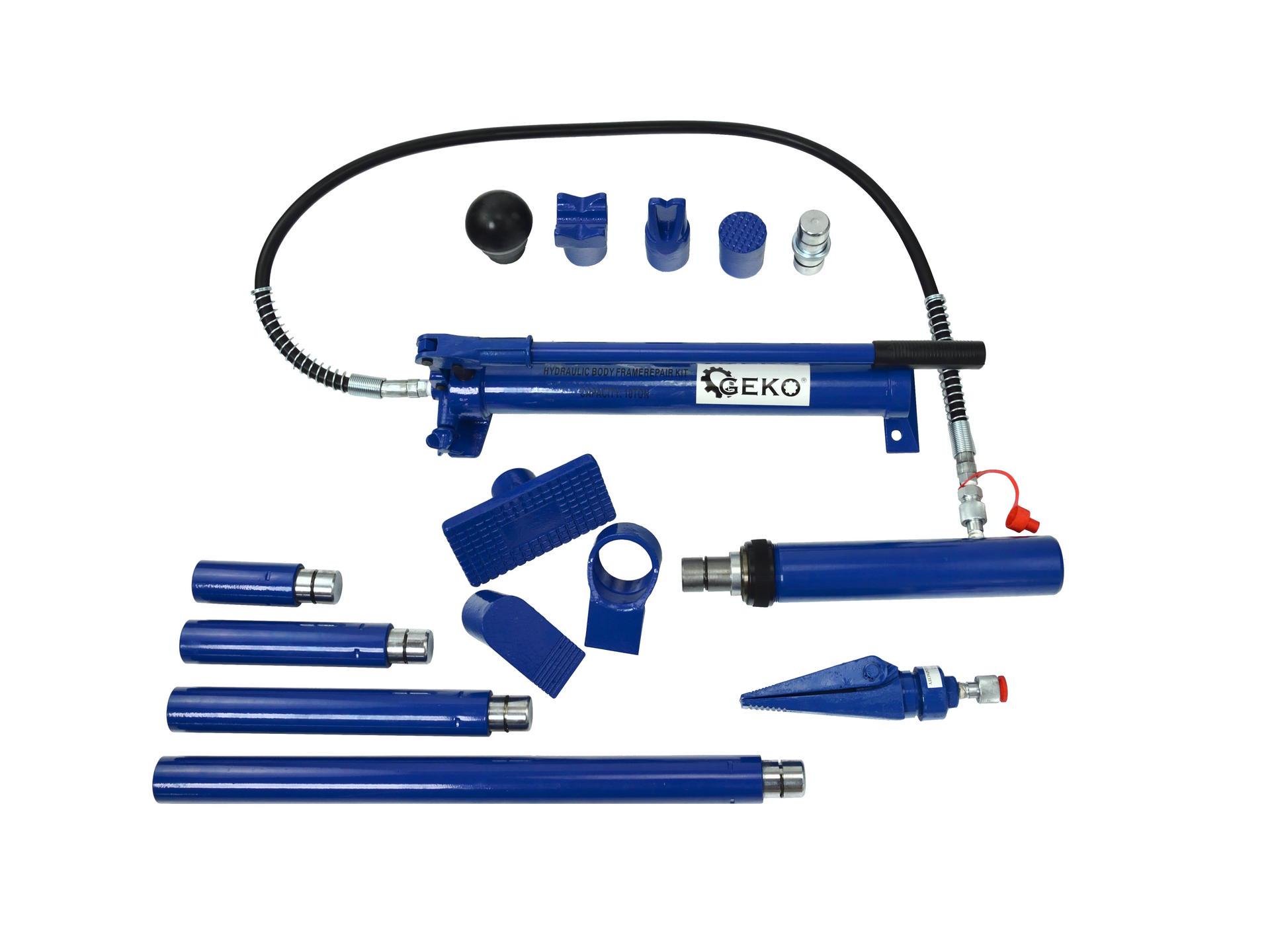Набор для рихтовки гидравлический Geko 10 т (02070) - фото 2 Набор для рихтовки гидравлический Geko 10 т (02070) - фото 2