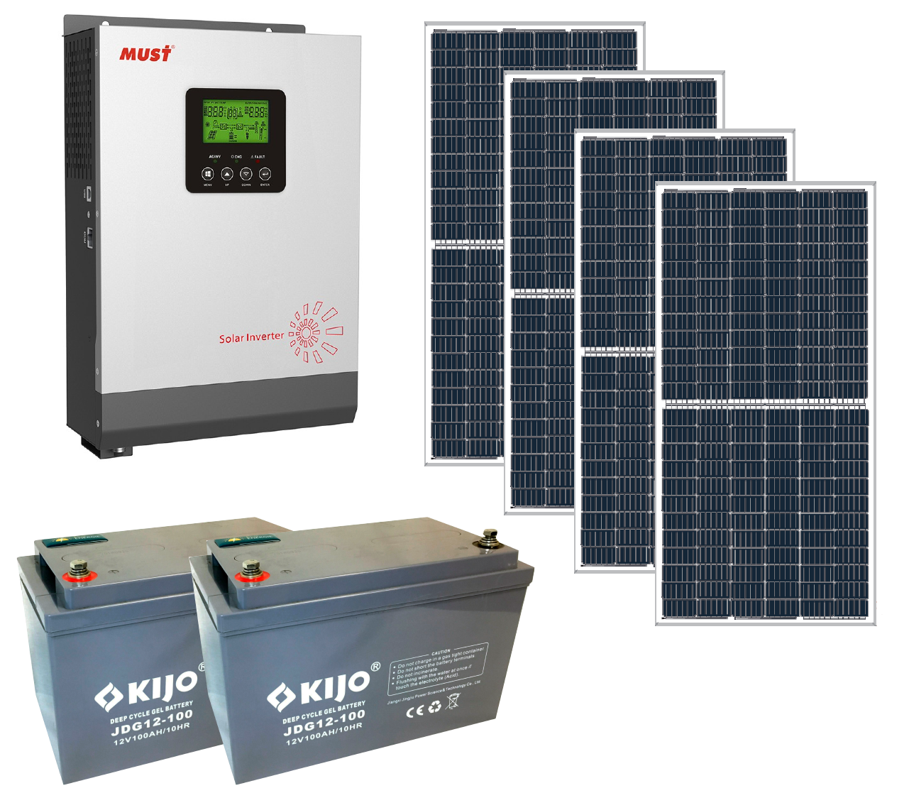 Комплект автономной солнечной электростанции Своя Энергія KAS1-3/25/218 3 кВт на гелевых АКБ