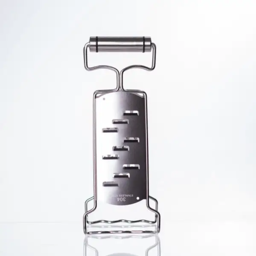 Терка-зажим двусторонняя из нержавеющей стали 9х4х24 см - фото 2 Терка-зажим двусторонняя из нержавеющей стали 9х4х24 см - фото 2