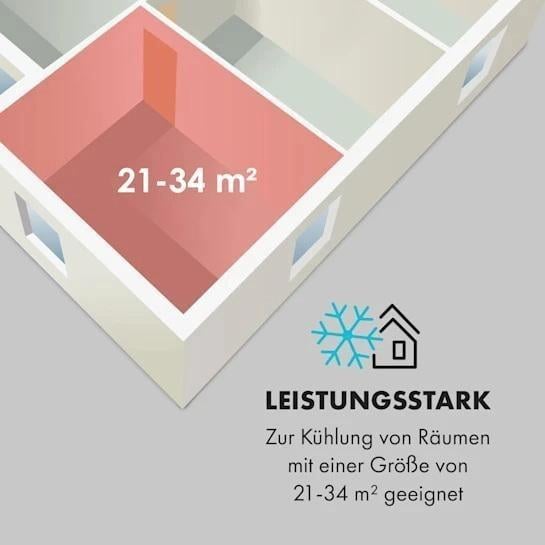 Кондиціонер мобільний KLARSTEIN Pure Blizzard Air Conditioner (10028187) - фото 4 Кондиціонер мобільний KLARSTEIN Pure Blizzard Air Conditioner (10028187) - фото 4