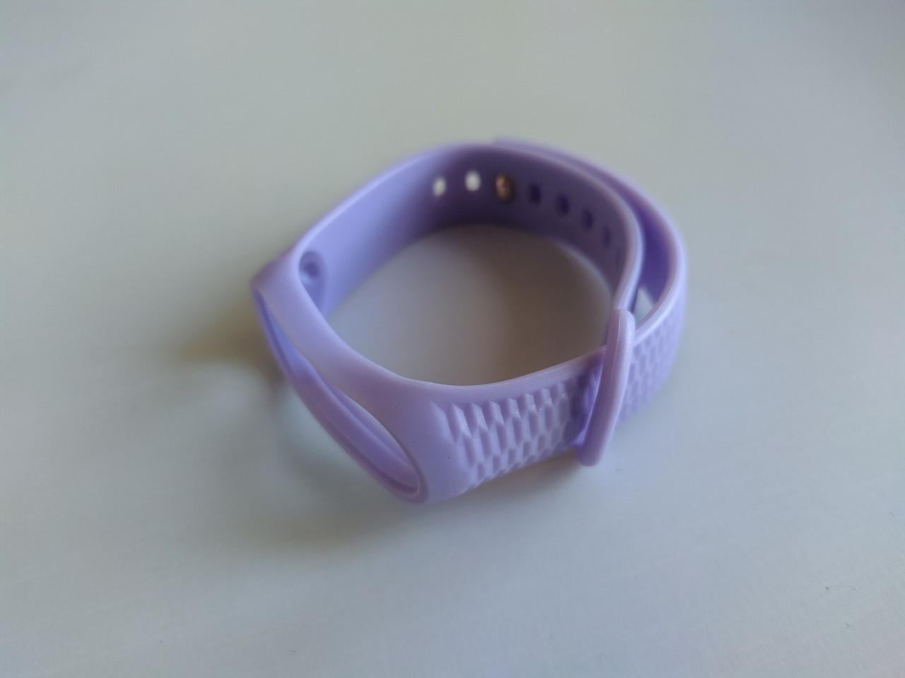 Ремешок для смарт-часов Xiaomi Mi Band 4/3 MiJobs Aurora силиконовый Светло-фиолетовый (1990P)