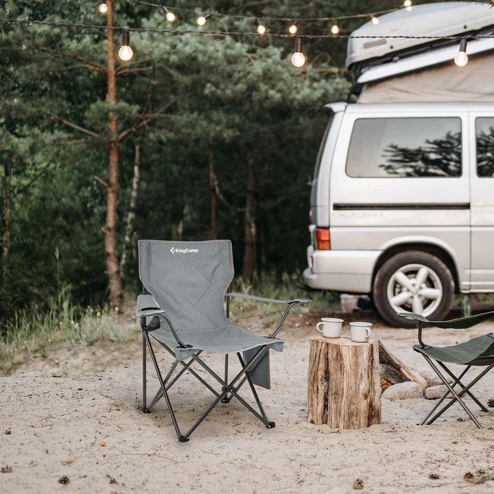 Туристическое кресло раскладное KingCamp Lotus Grey (KC2216_GREY) - фото 7