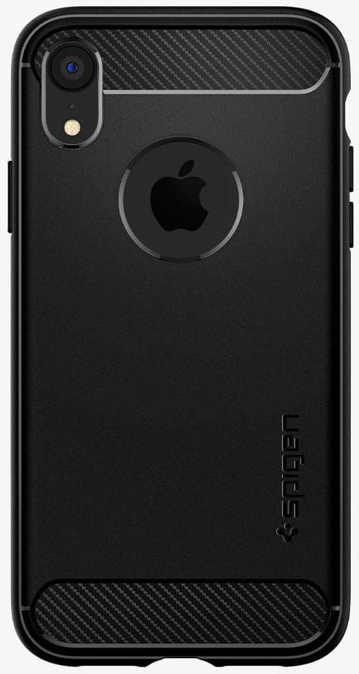 Чехол силиконовый противоударный Spigen Rugged Armor 064CS24871 (Original) для Iphone XR Matte Black - фото 2