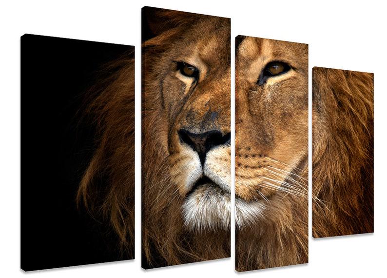 Модульная картина KIL Art Гордый взгляд на холсте из четырех частей 129x90 см (M4_L_268)