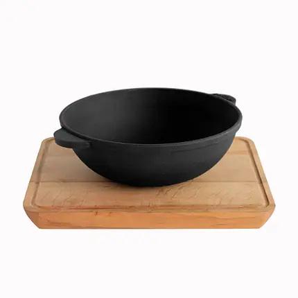 Сковорода чугунная Wok с подставкой 180x63 мм (5-23- HW18-D)