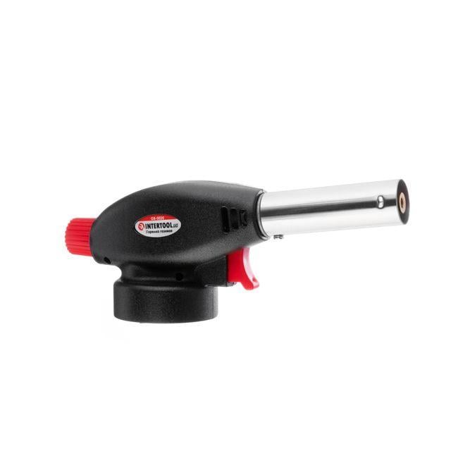Газовая горелка туристическая Intertool GB-0020 с пьезоподжигом (20083313)