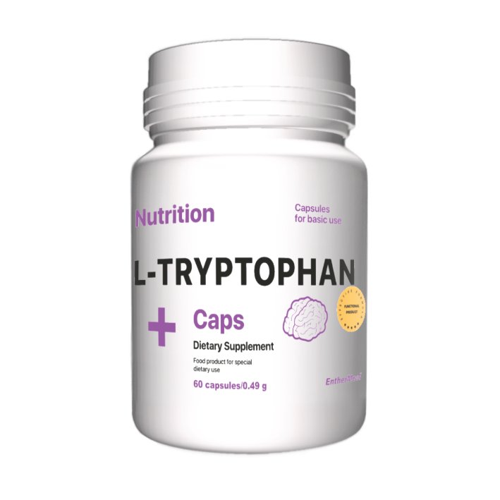 Аминокислота EntherMeal  L-TRYPTOPHAN+ 60 капсул