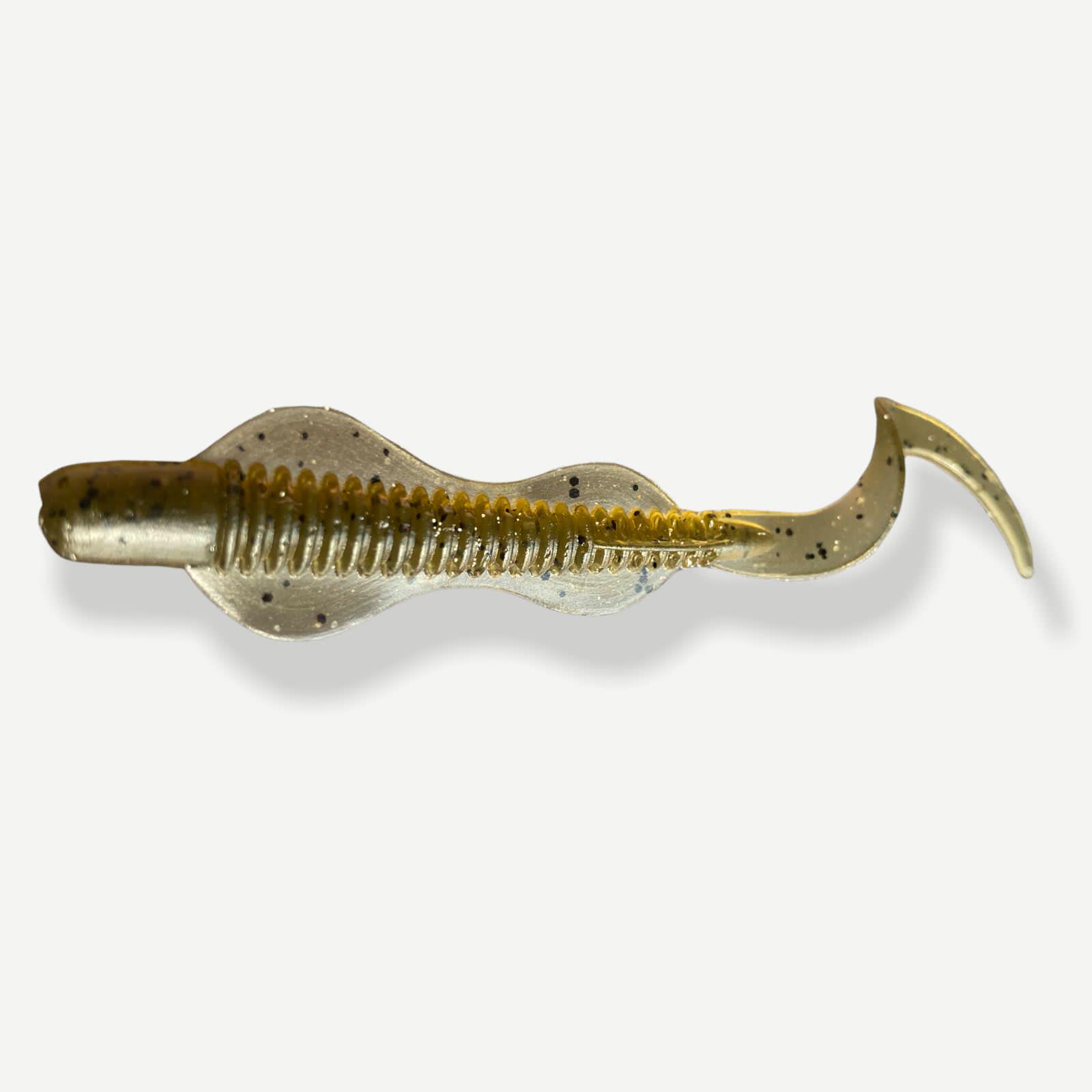 Силиконовая приманка Big Baits Cobra речная серия 4,0" 6 шт. # 106 Green Pumpkin (2403106) - фото 4 Силиконовая приманка Big Baits Cobra речная серия 4,0" 6 шт. # 106 Green Pumpkin (2403106) - фото 4