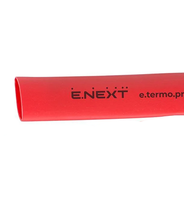 Ізоляційна трубка термозбіжна E.NEXT e.termo.pro.12,7.4,2.red Ø 12,7/4,2 мм з клейовим шаром 1 м Червоний (p092035)