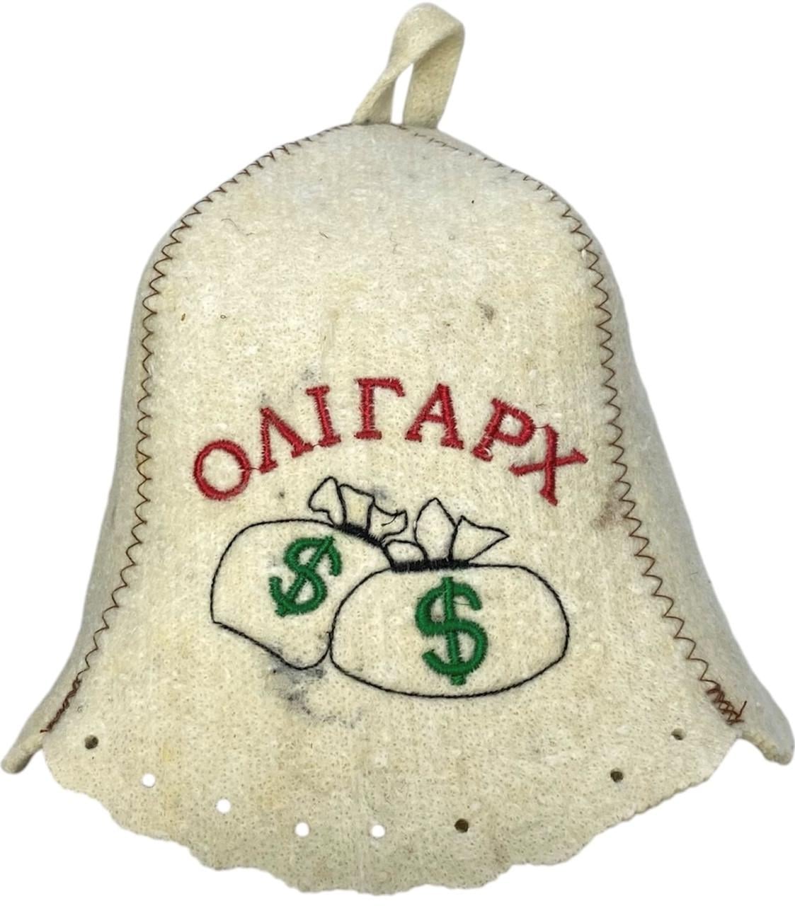 Шапка для бани и сауны "Олігарх" из шерсти (2345824616)