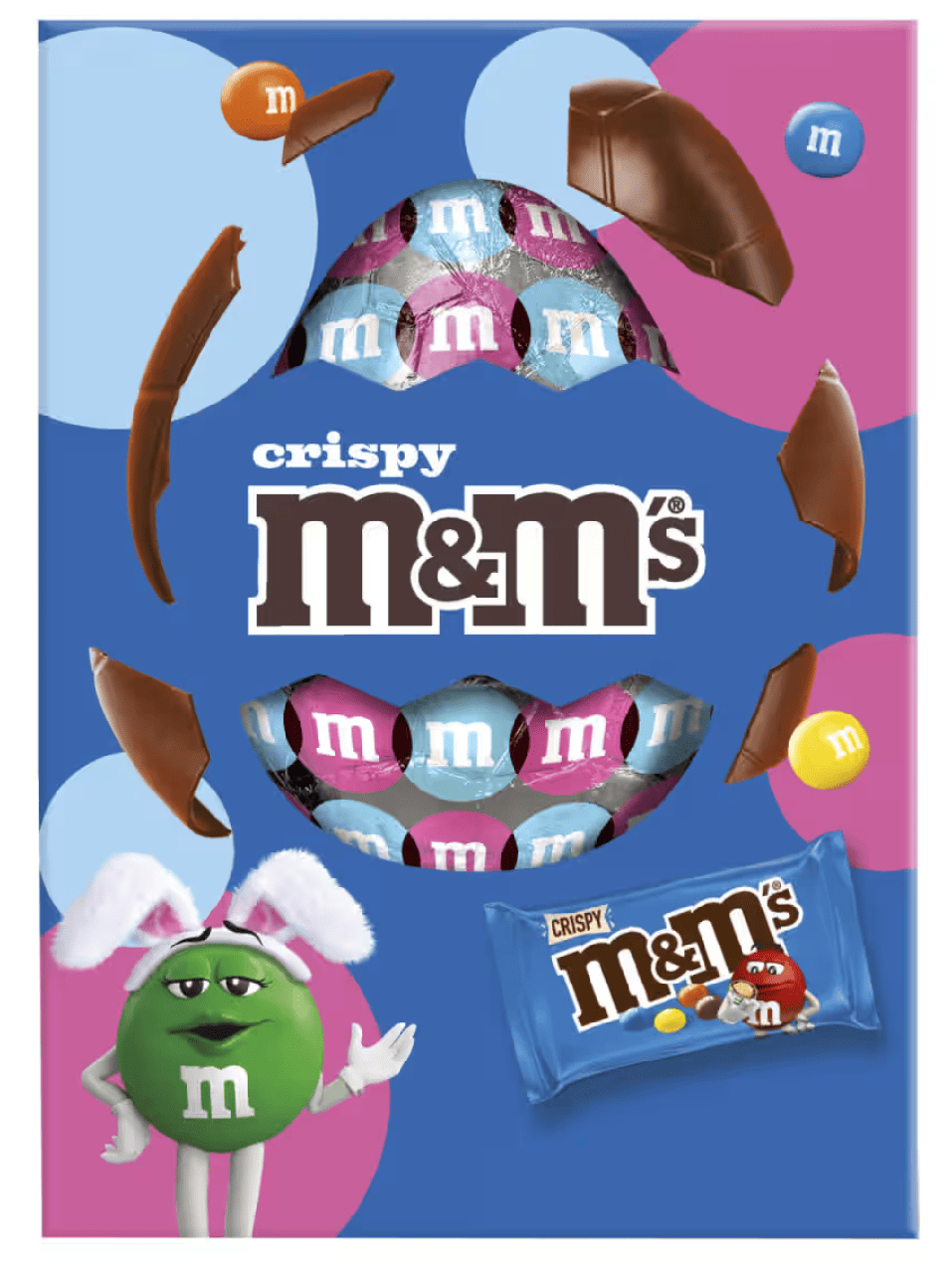 Шоколадное яйцо с конфетами M&M's Crispy Large Egg 156 г (2976163759)