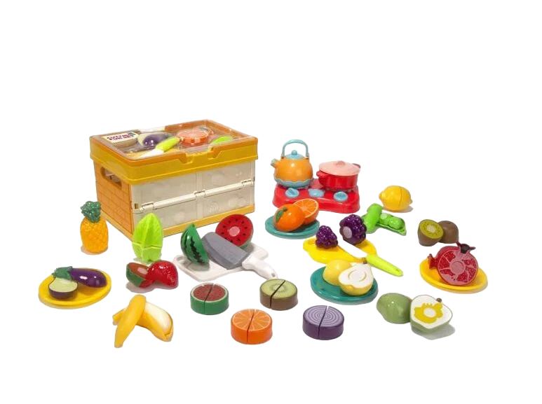 Игровые продукты на липучках Chengmei Toys посуда/нож/конфорки Multicolor (154486)