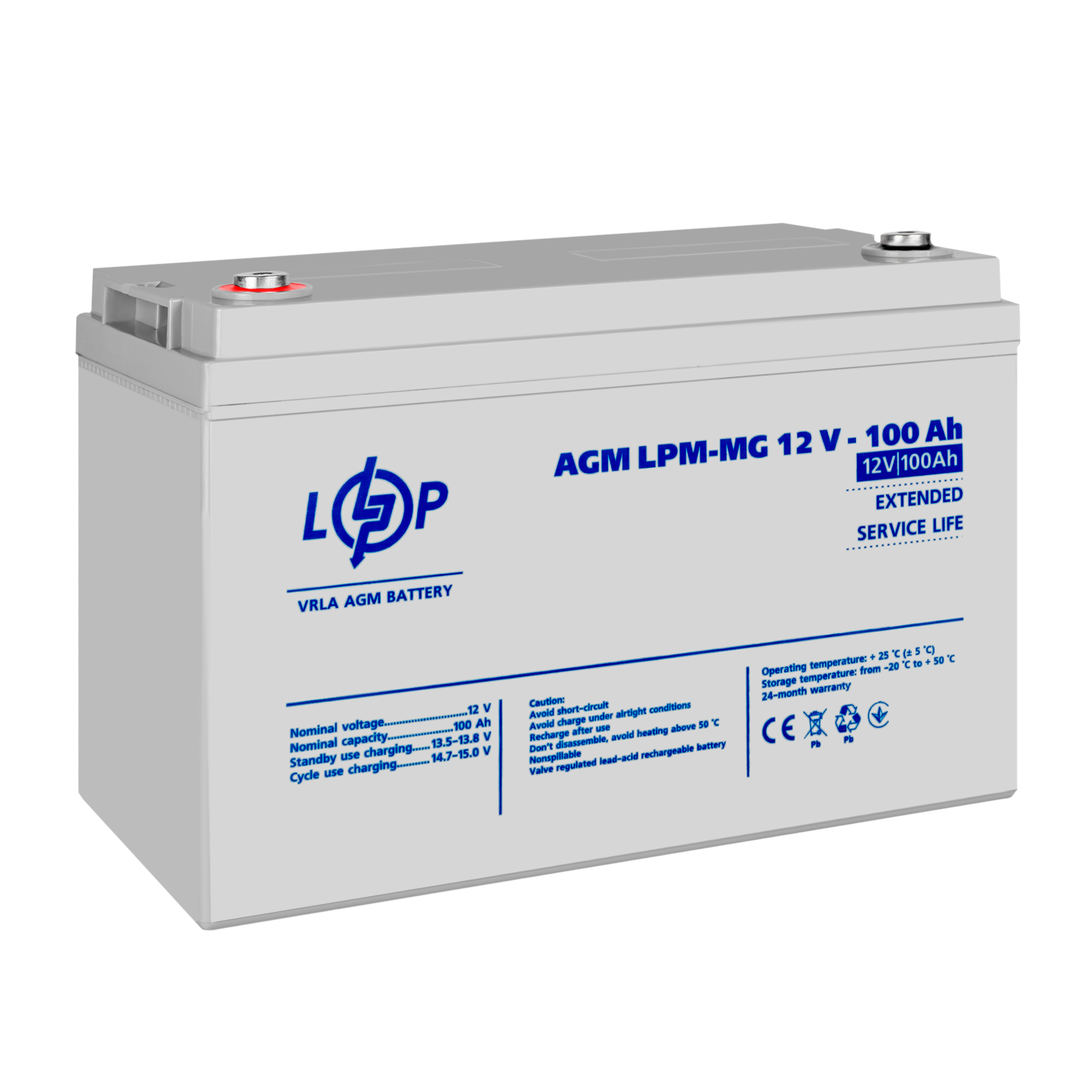 Акумулятор мультигелевий LPM-MG 12V-100 Ah (3877) - фото 4