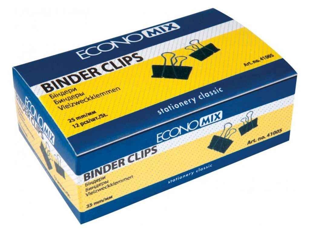 Биндери Economix для бумаги 25 мм 12 шт. (E41005)