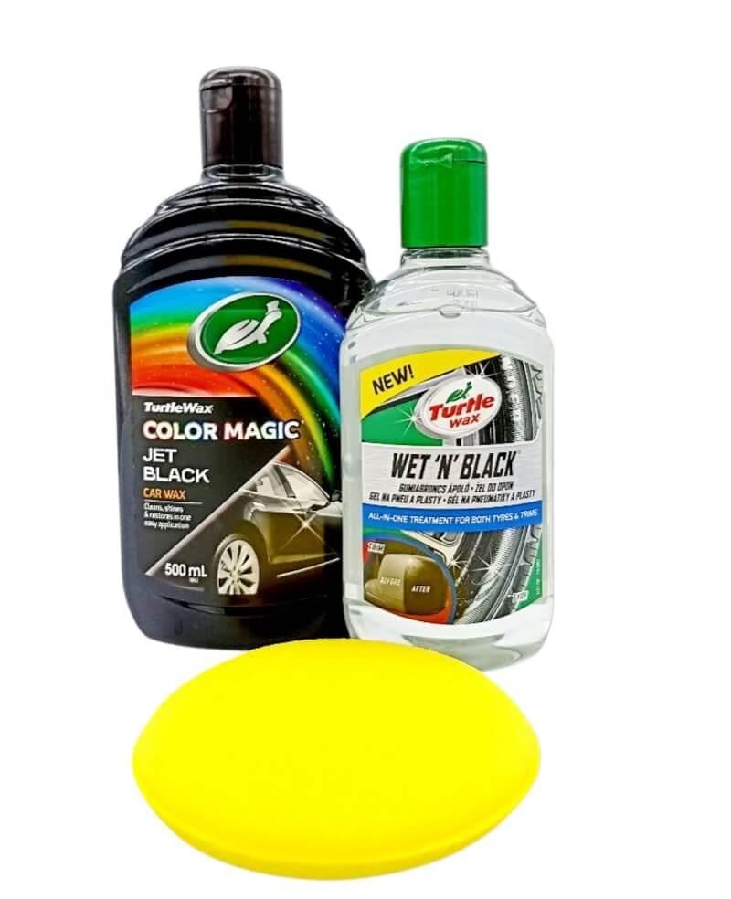 Набор восстановления Turtle Wax полироль для кузова/для пластика и резины/аппликатор Черный
