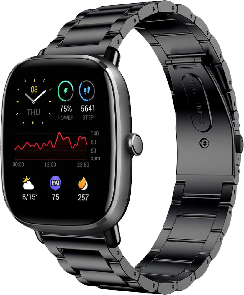 Браслет металлический Shape для Amazfit GTS 2 mini Black (25308-2B)