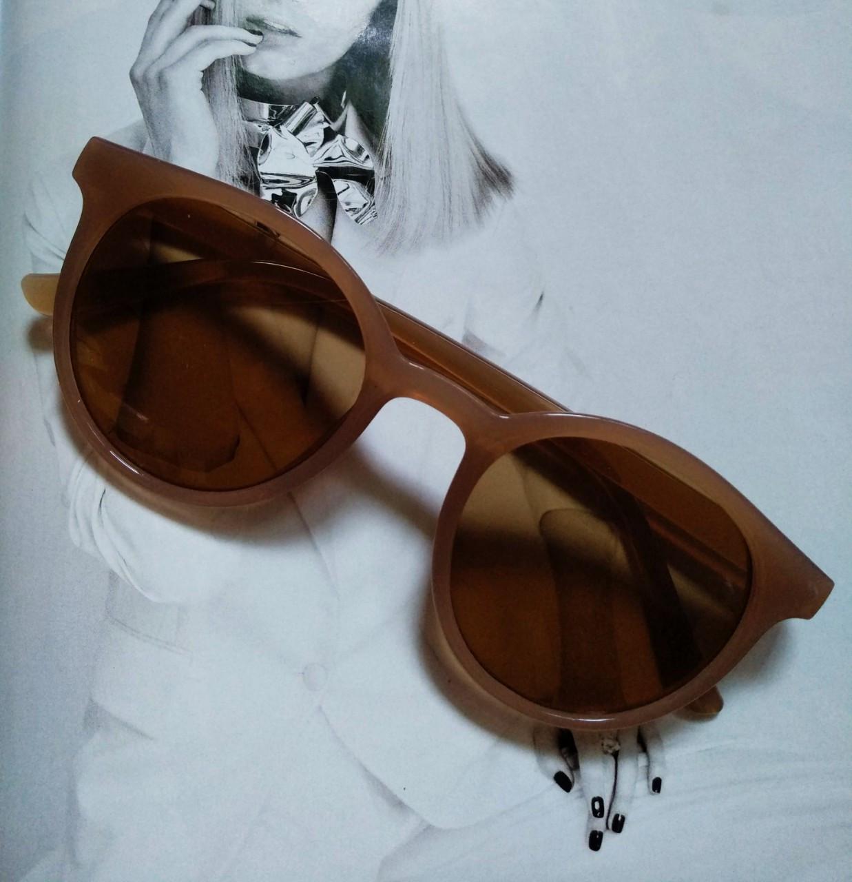 Очки круглые солнцезащитные унисекс Коричневый