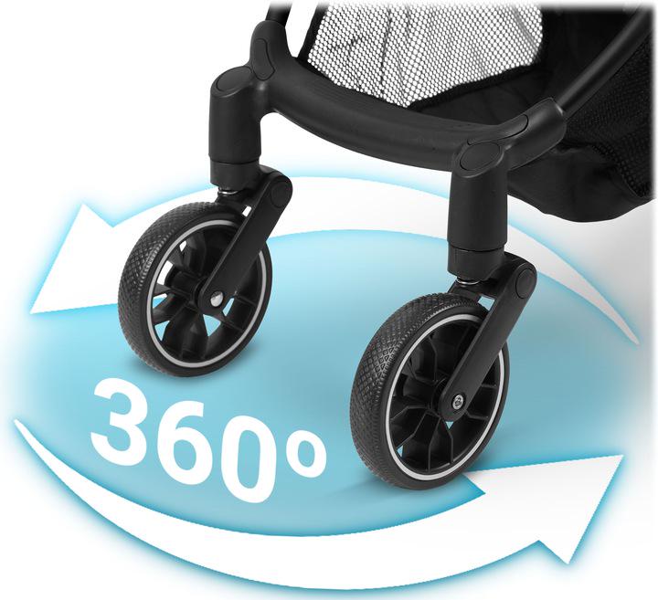 Коляска прогулянкова Paseo Nukido з дощовиком Хакі (716005) - фото 6 Коляска прогулянкова Paseo Nukido з дощовиком Хакі (716005) - фото 6