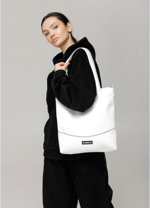 Женская сумка-шоппер Sambag Белый (972034730)