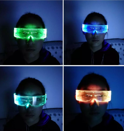 Очки светодиодные 7 цветов (12399704) - фото 2 Очки светодиодные 7 цветов (12399704) - фото 2