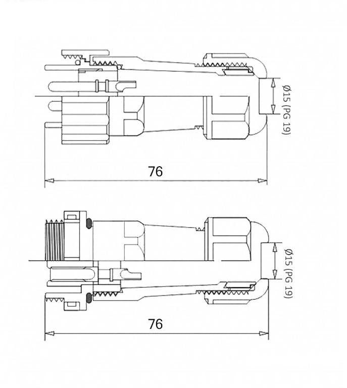 Разъем герметичный SP28 IP68 гнездо/штекер на кабель SP28 2P-F-M 10pin 10 А (2338163247) - фото 5 Разъем герметичный SP28 IP68 гнездо/штекер на кабель SP28 2P-F-M 10pin 10 А (2338163247) - фото 5