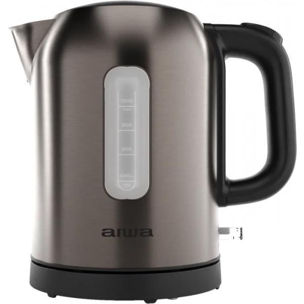 Електрочайник AIWA RYUJIN AKT-1000 Strix металевий 2200 Вт 1 л Коричневий (AKT1000)