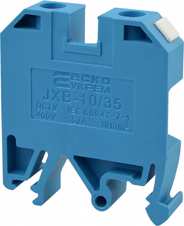 Клема гвинтова набірна АСКО-Укрем JXB 10/35 57А 10 мм2 х 40х10х46 мм Синій (A0130010025) - фото 3 Клема гвинтова набірна АСКО-Укрем JXB 10/35 57А 10 мм2 х 40х10х46 мм Синій (A0130010025) - фото 3