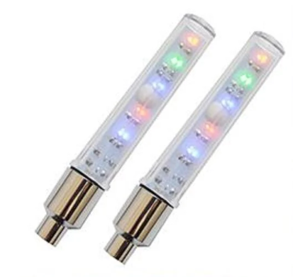 Колпачок на ниппель светодиодный для велосипеда 2 шт. (VL97725)