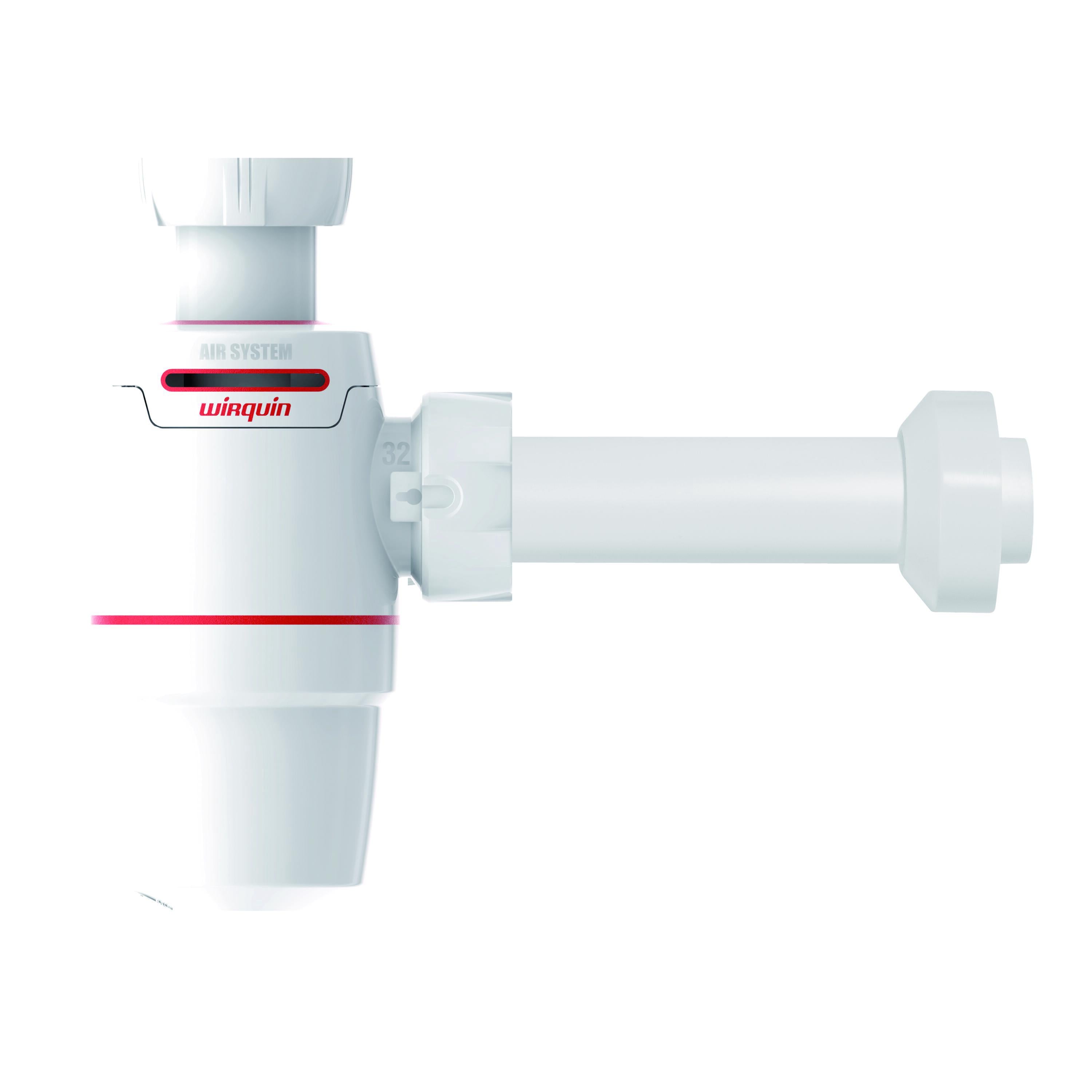 Сифон для раковины Wirquin Neo Air 9541326 1 1/4" впуск Белый (224159)