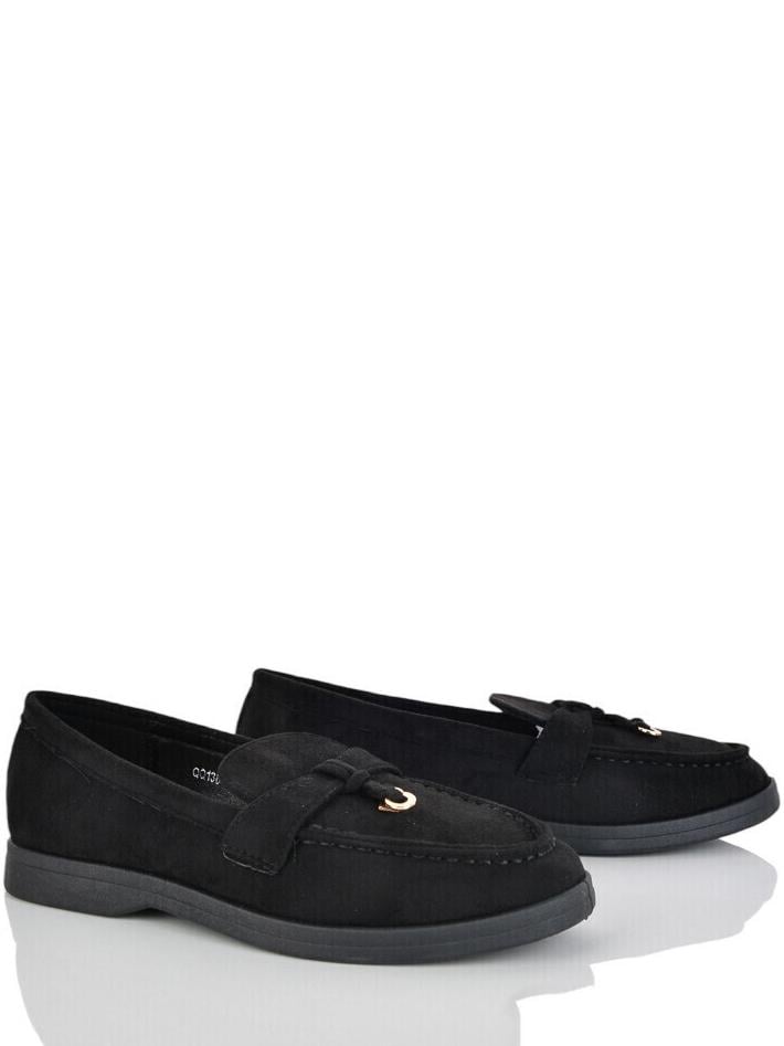 Лоферы замшевые ПАНДА QQN136-1 р. 40 Черный Лоферы замшевые ПАНДА QQN136-1 р. 40 Черный