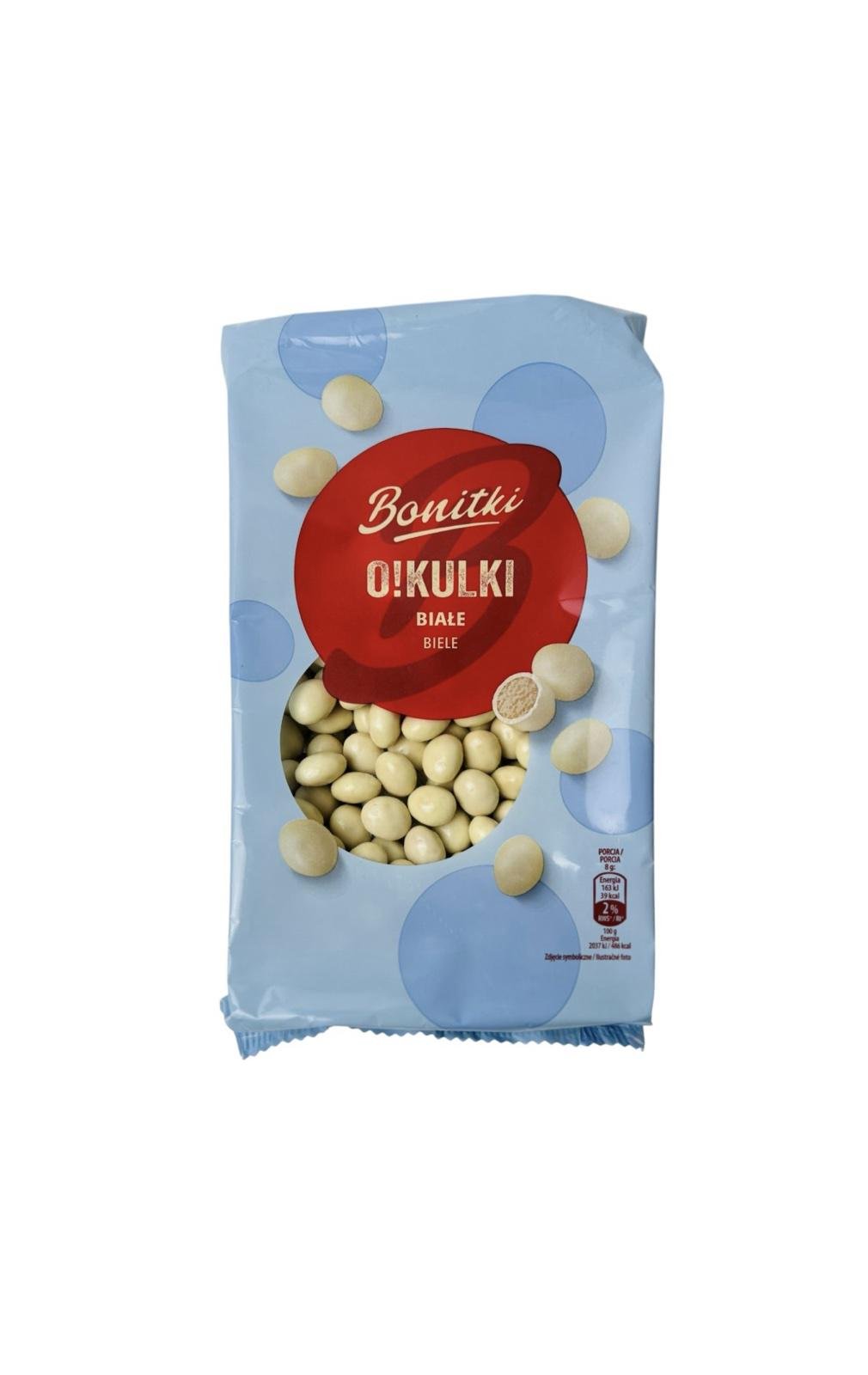 Печиво кульки хрустке Bonitki O!Kulki драже в білому шоколаді 260 г (30631173)