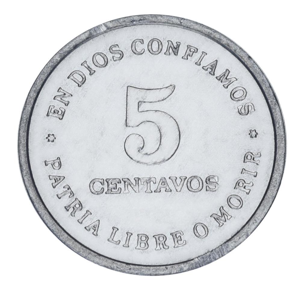 Коллекционная монета Никарагуа 5 сентаво 1987 AU-UNC (М21740)